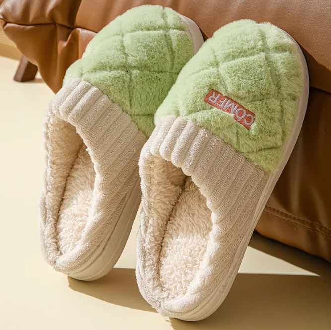 Initials Quilted Slippers