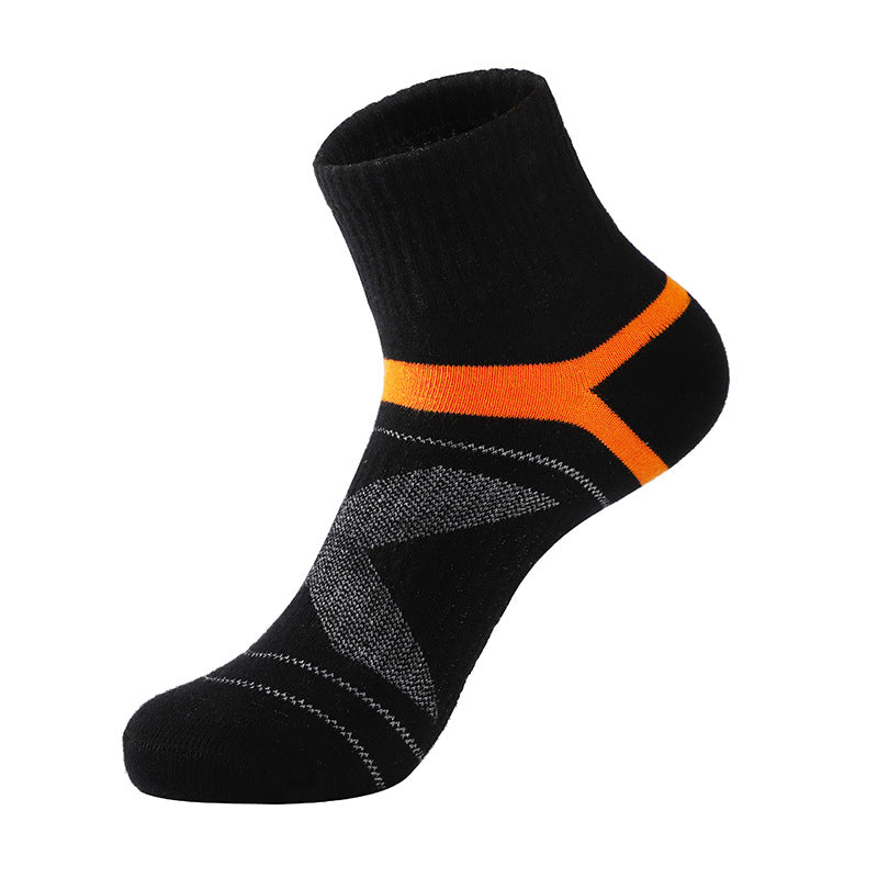 Men's Outdoor Sports Socks - Durable Cotton Crew Socks