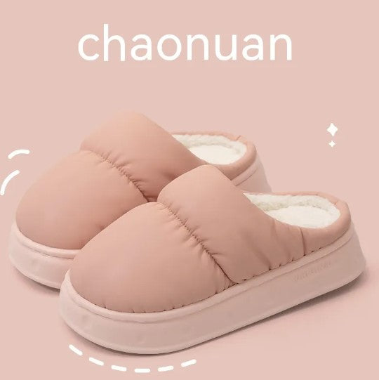 Marshmallow Puffer Slippers in Pink