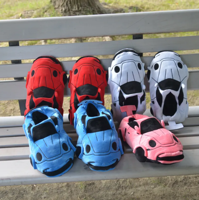 Cozy Plush BMW Driving Slippers