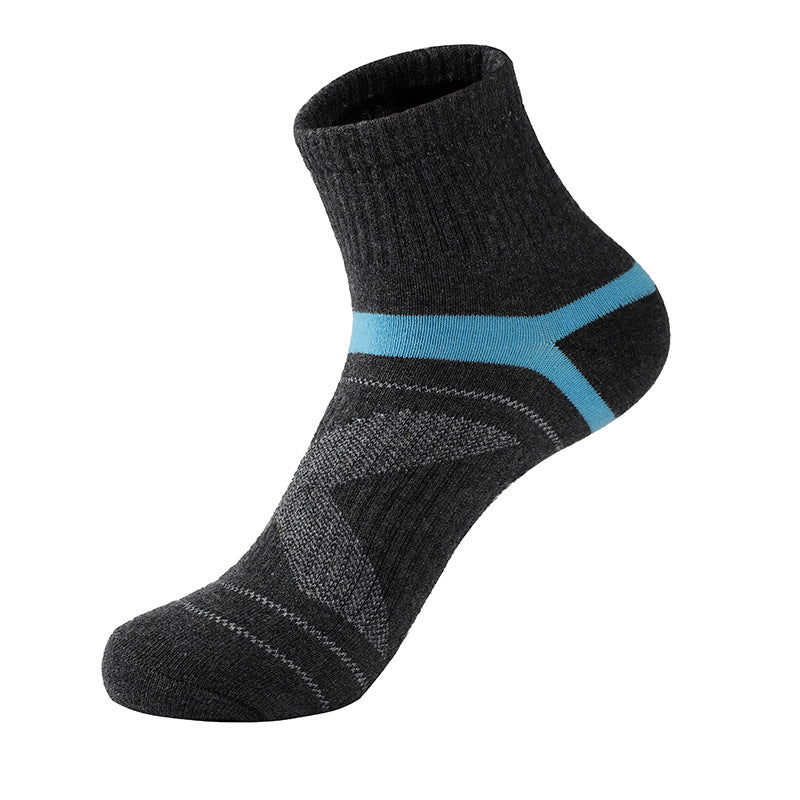Men's Outdoor Sports Socks - Durable Cotton Crew Socks