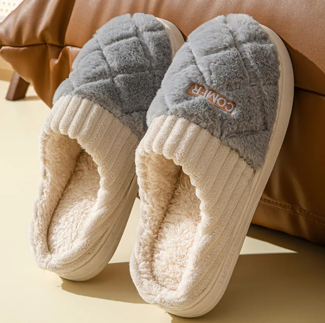 Initials Quilted Slippers