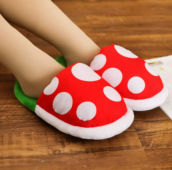 Snappy Piranha Plush Slippers