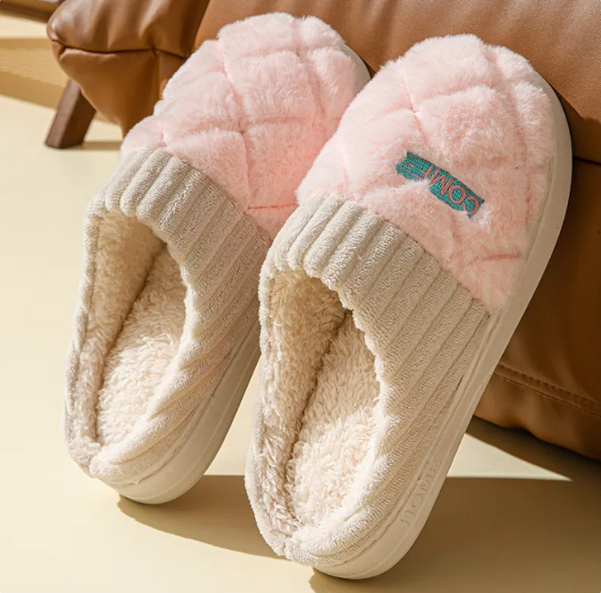 Initials Quilted Slippers
