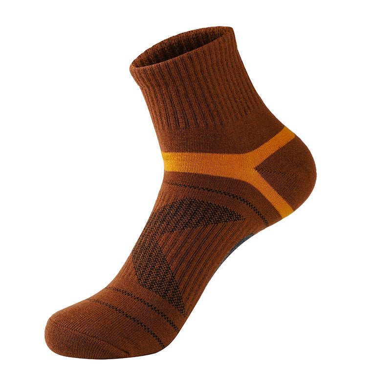 Men's Outdoor Sports Socks - Durable Cotton Crew Socks
